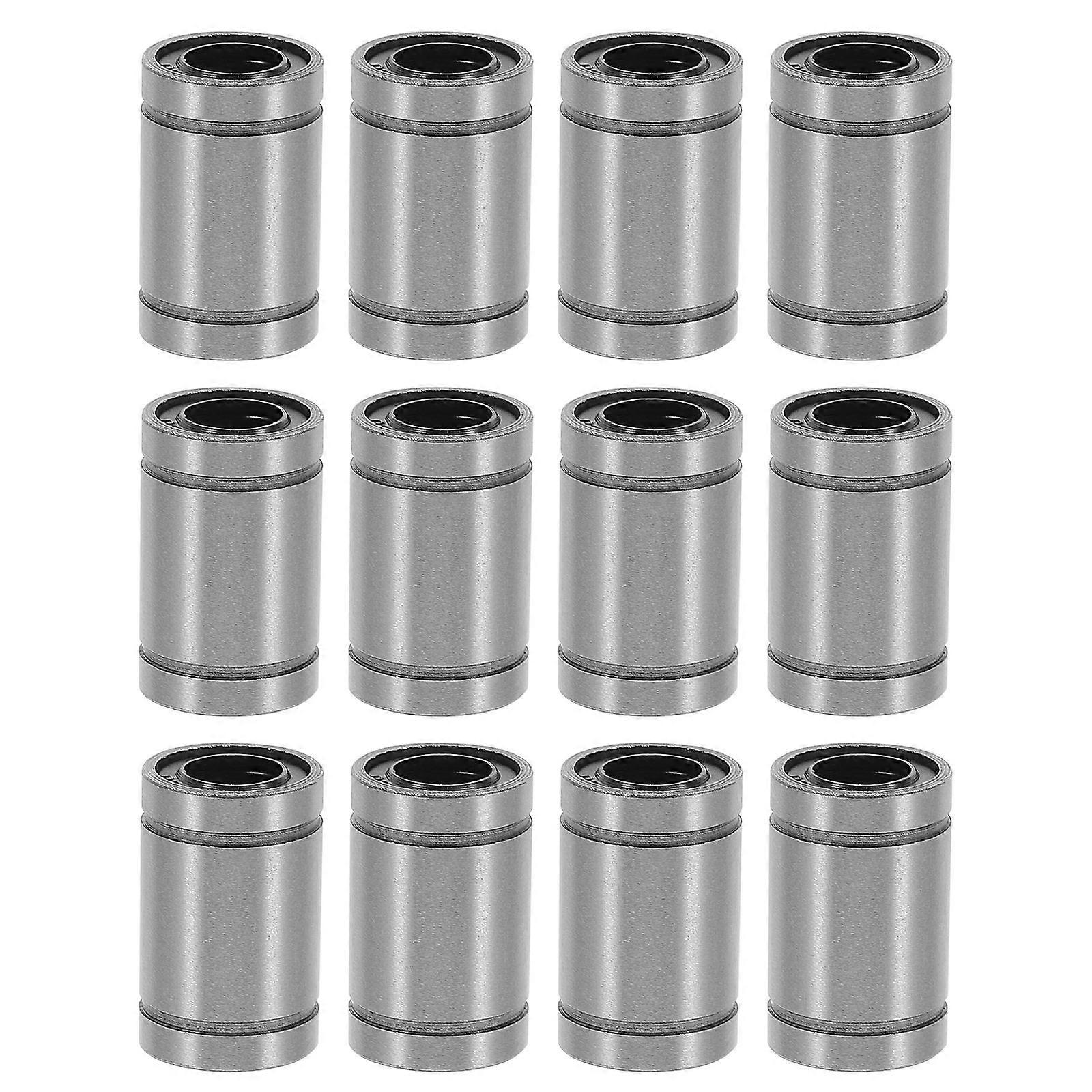Linear Ball Bearings Printer Linear Shaft Bushing Steel Low Noise 12Pack