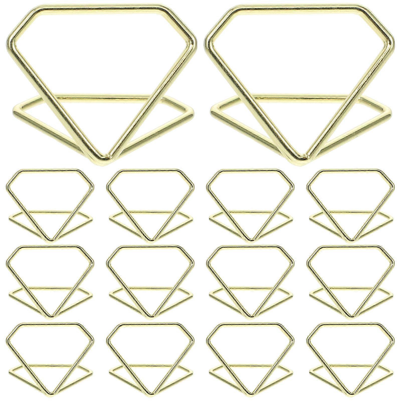 Diamond Shape Table Number Holders 20pcs Sturdy Steel Wire Photo Stands for Weddings, Menu Displays, and Event Card Holders