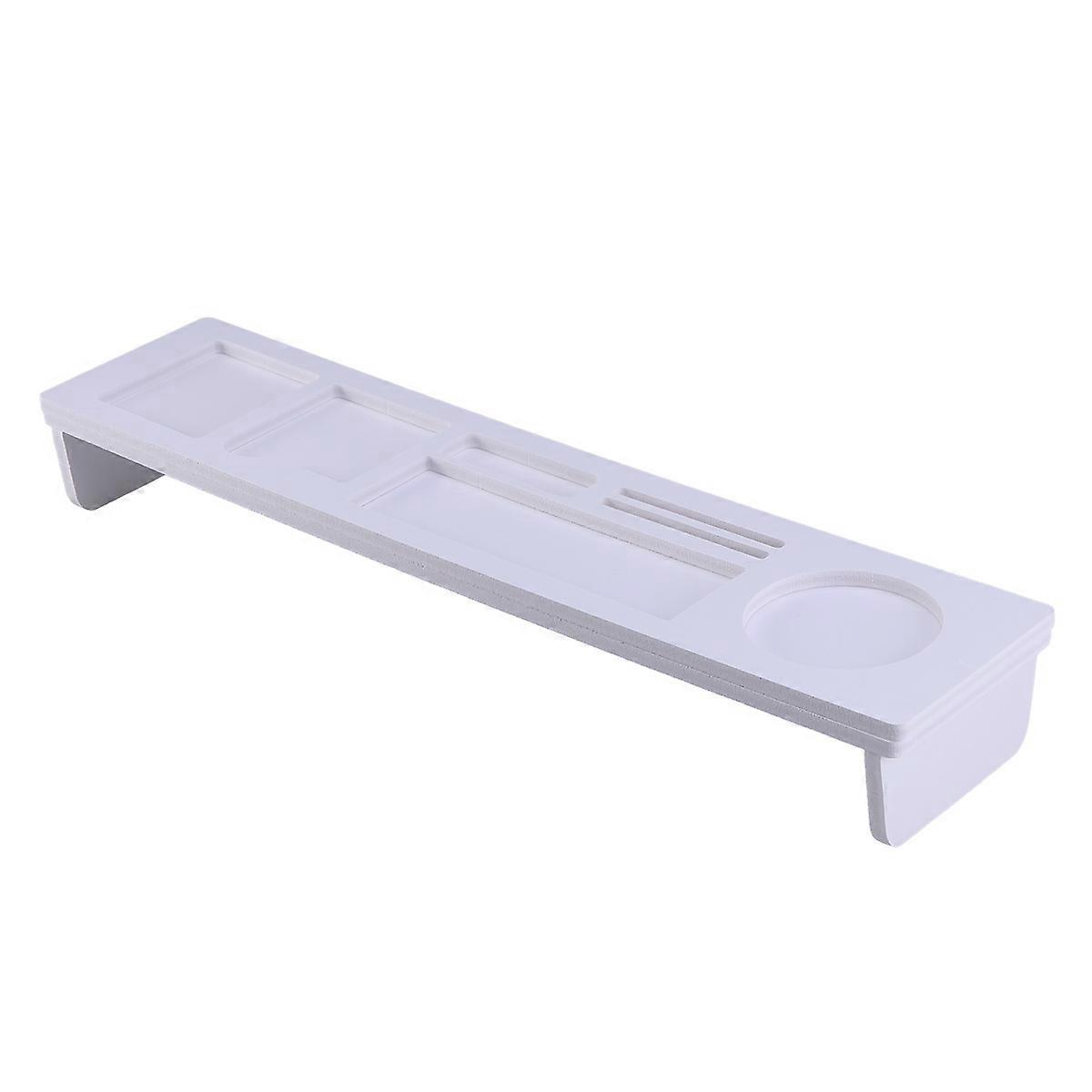 Desk Organizer Shelf Multi Function Computer Keyboard Organizer White 54.00X11.00X5.80cm Moisture Proof 1Pack