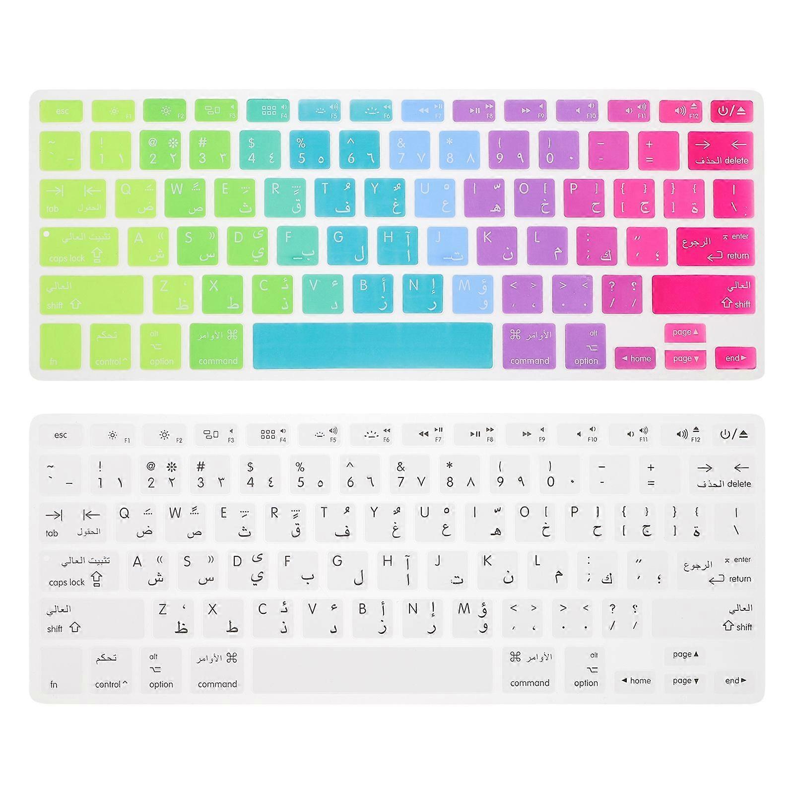 2pcs Laptop keyboard Cover Silicone Laptop Keyboard Protector Compatible For Pro 13Inch