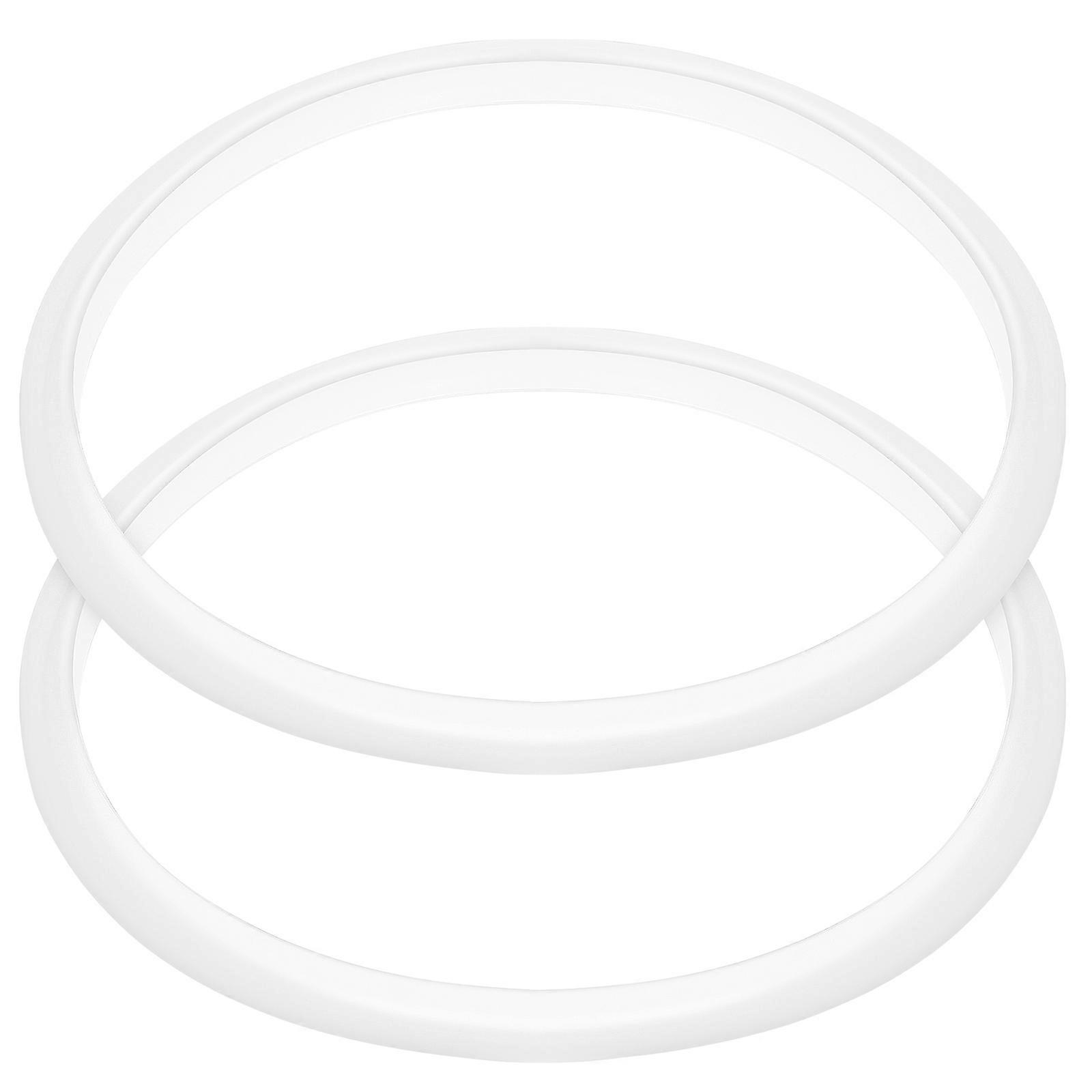 Pressure Cooker Rings Silicone Gasket Prevent Steam Leakage Cooking Enthusiasts Fits 16cm Pot Inner Diameter Transparent 2Pcs