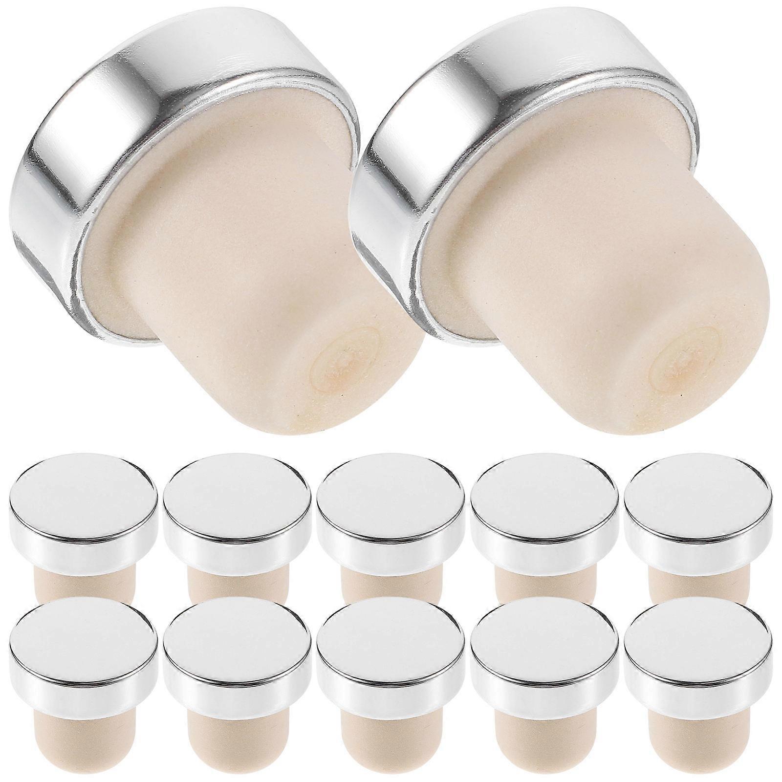 Beverage Stopper Bottle Stoppers For Glass Bottles Simple Design 3.00X3.00X2.90Cm 12Pcs