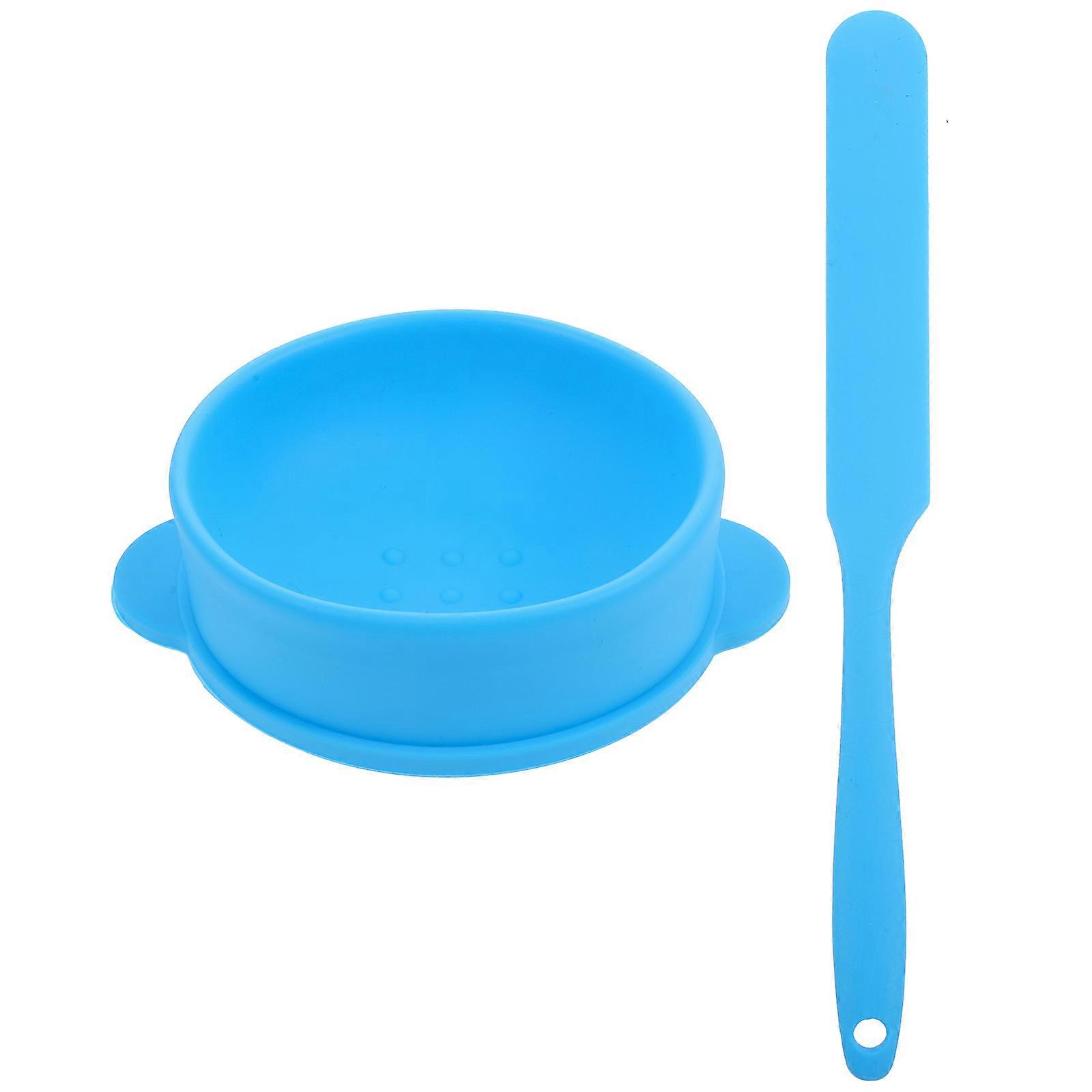 Professional Mask Making Bowl Diy Mask Kit Maker For Women Blue Simple Design 1Set