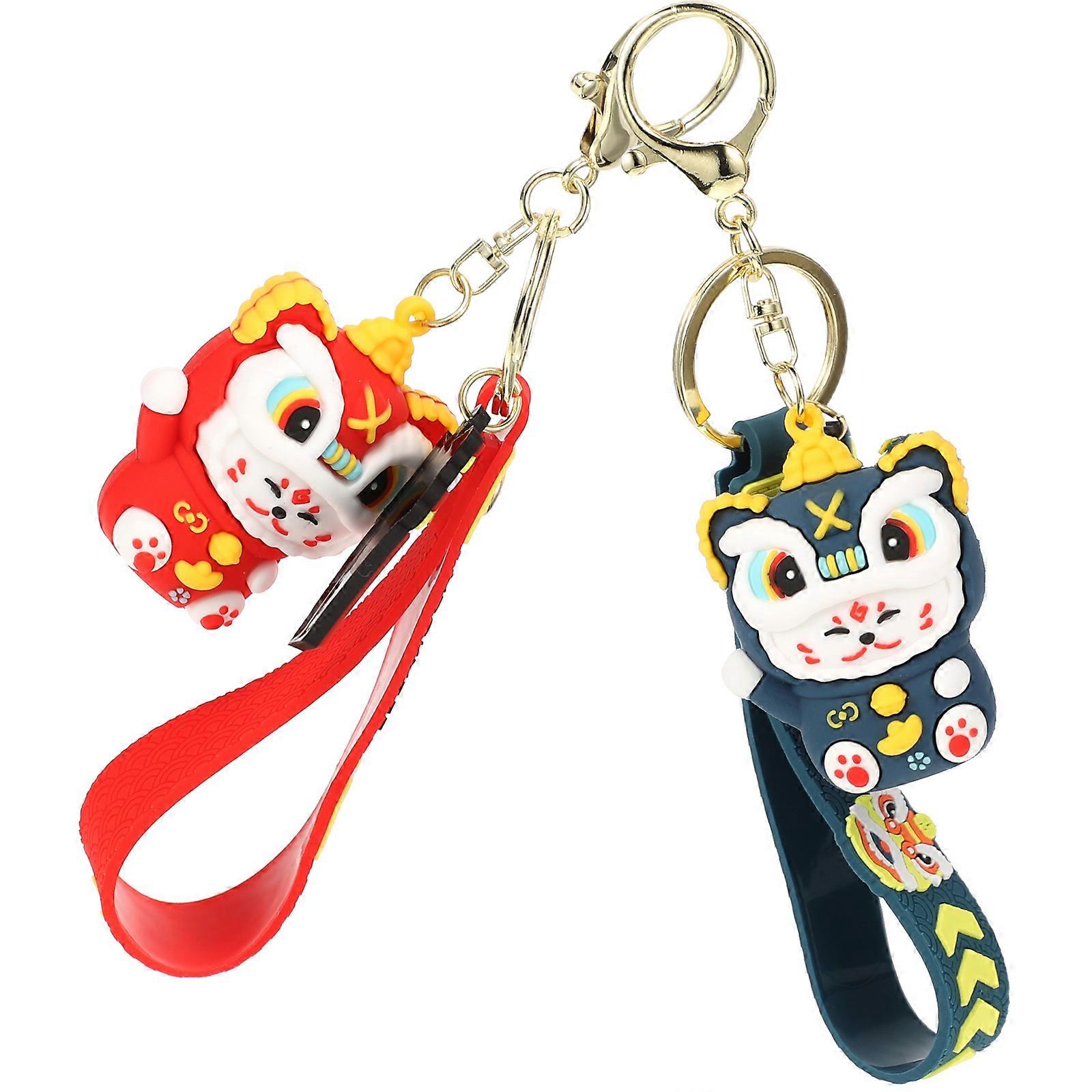 Cute Key Chain Cat Keychain Epoxy Key Attachment Family 2Pcs