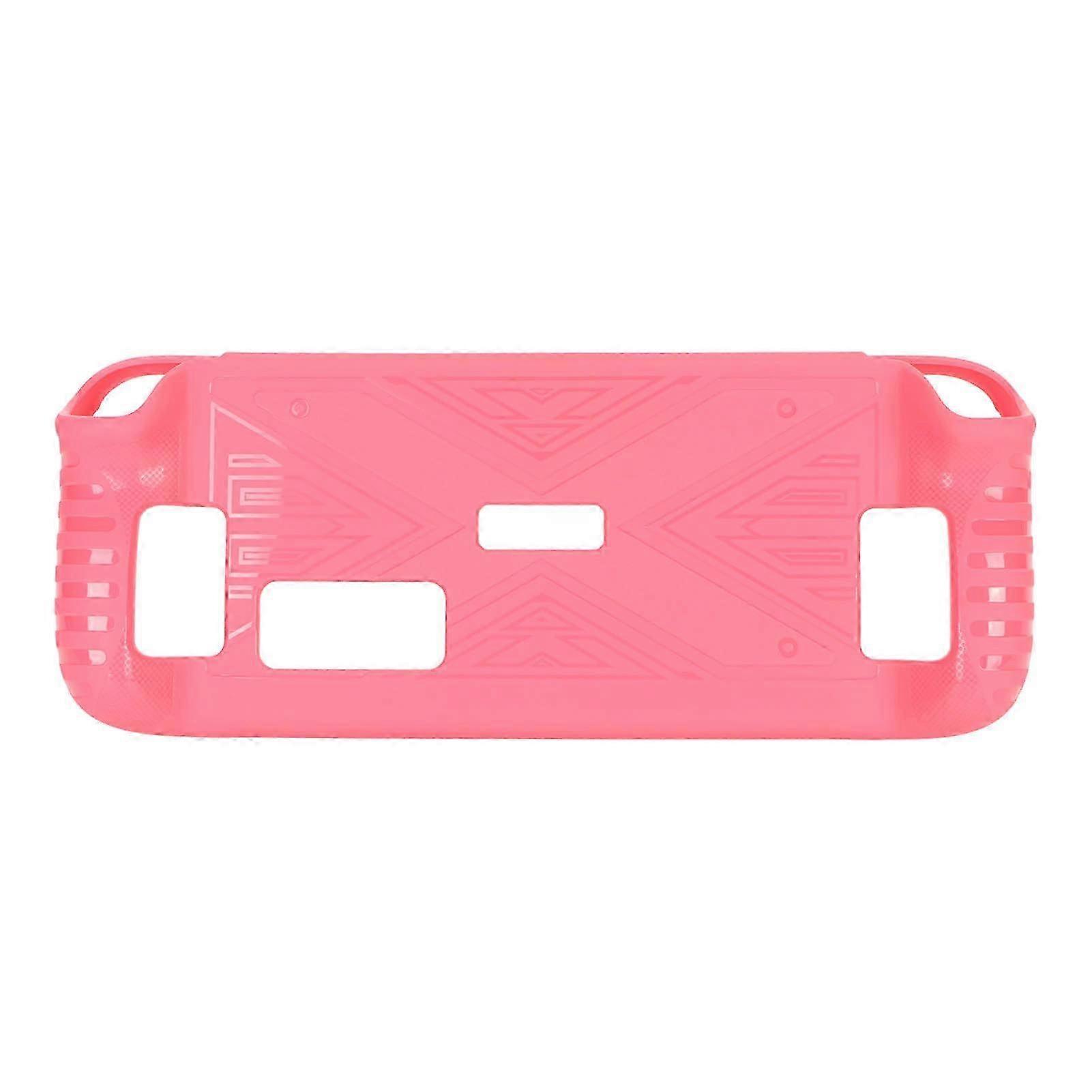 Game Console Protective Case Thickened Shockproof Full Protection Soft Cover for Gaming Device Pink