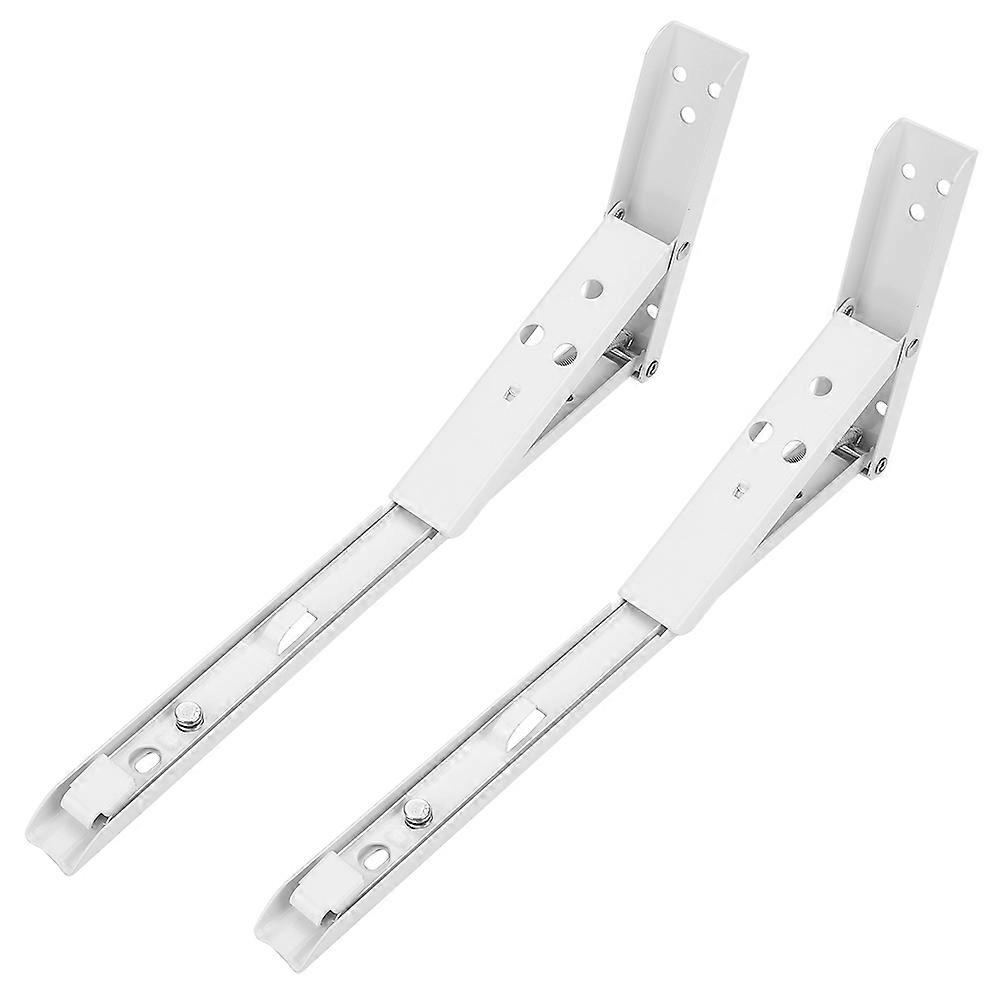 12-inch White Folding Adjustable Angle Triangle Wall Mounted Bracket Stand Rack