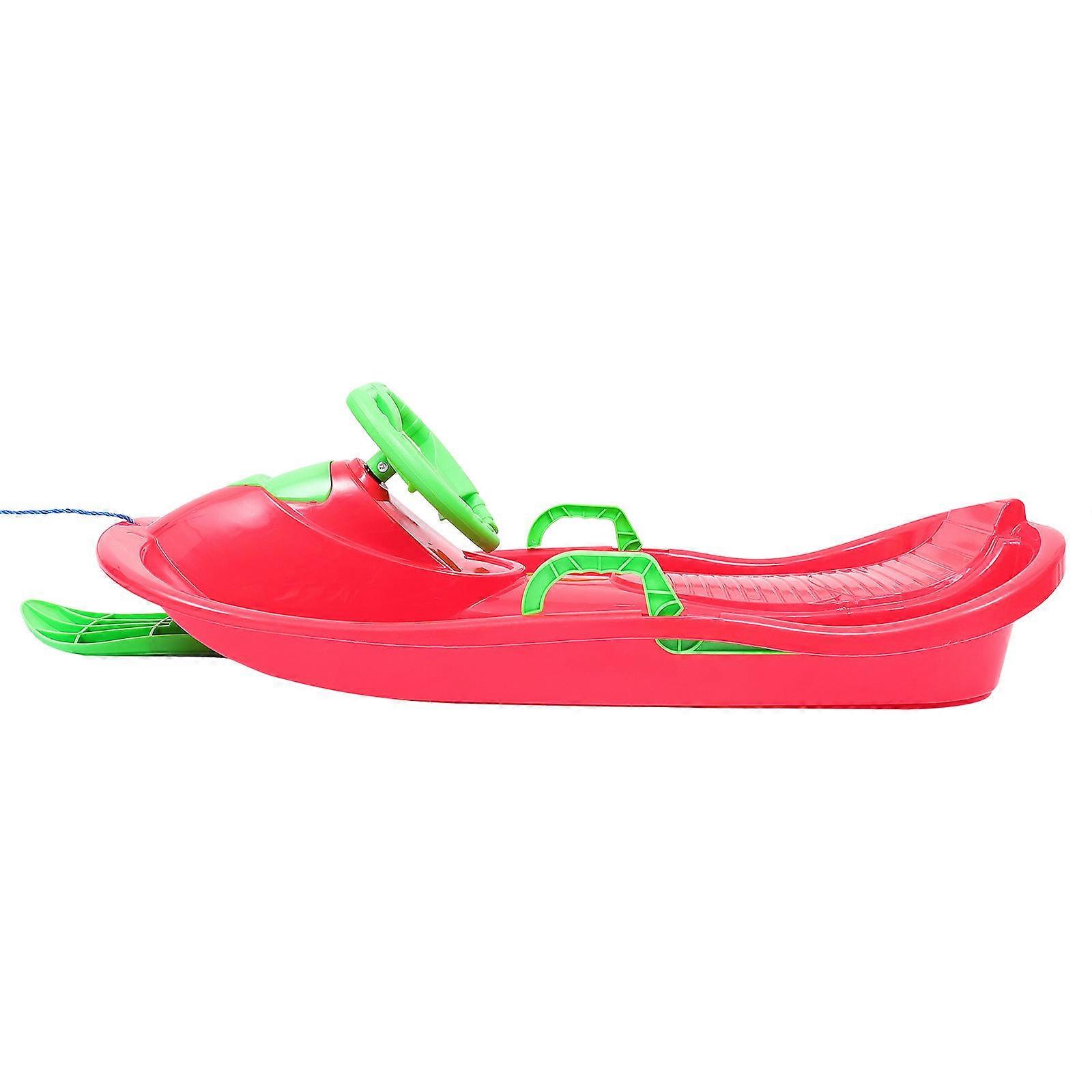 Durable Ski Board with Steering Wheel Control for Snow Sliding 1Set
