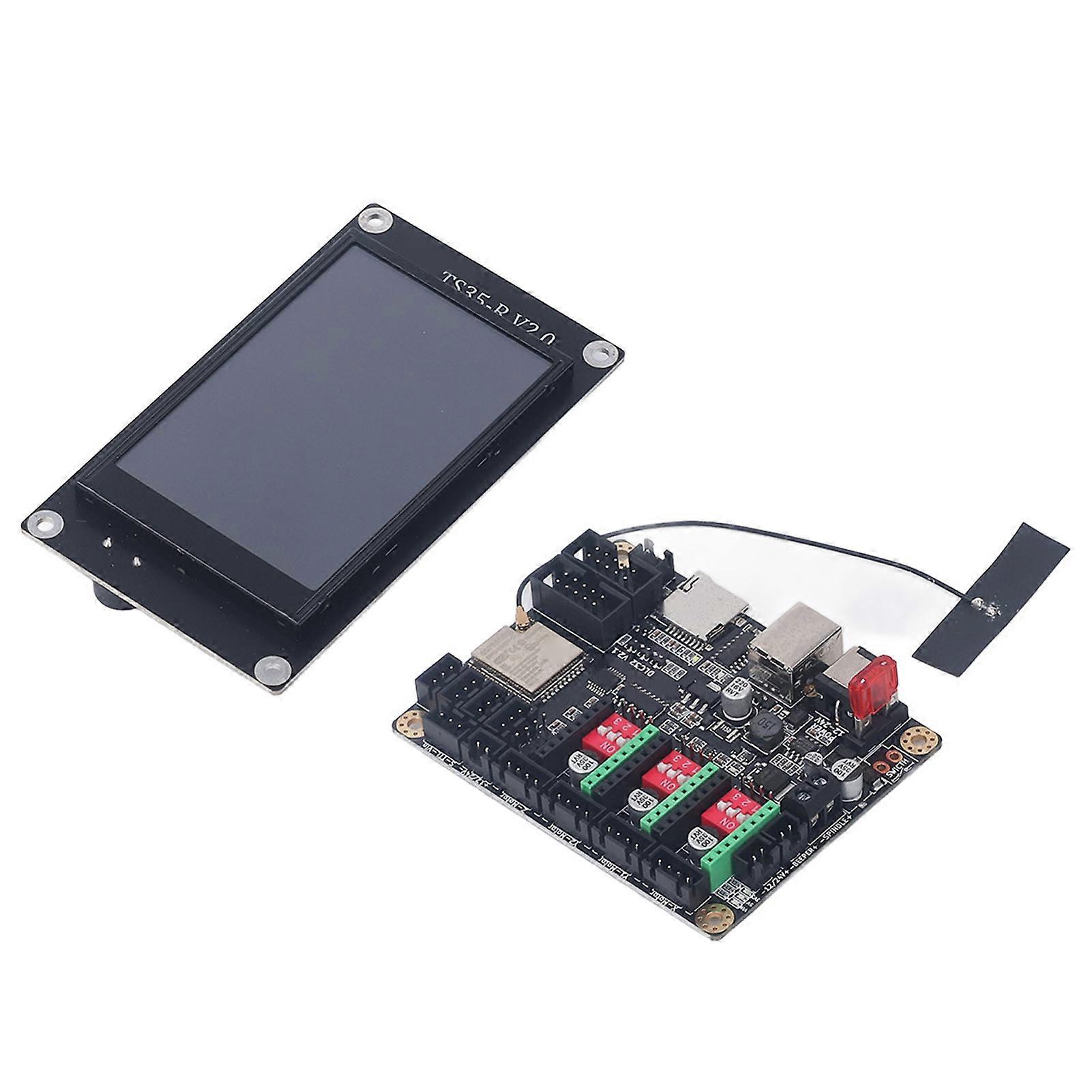 Laser Engraving Machine Kit Desktop Engraver Universal 3.5in Display Monitor for DIY Touch Screen with 12-24VDC Control Board