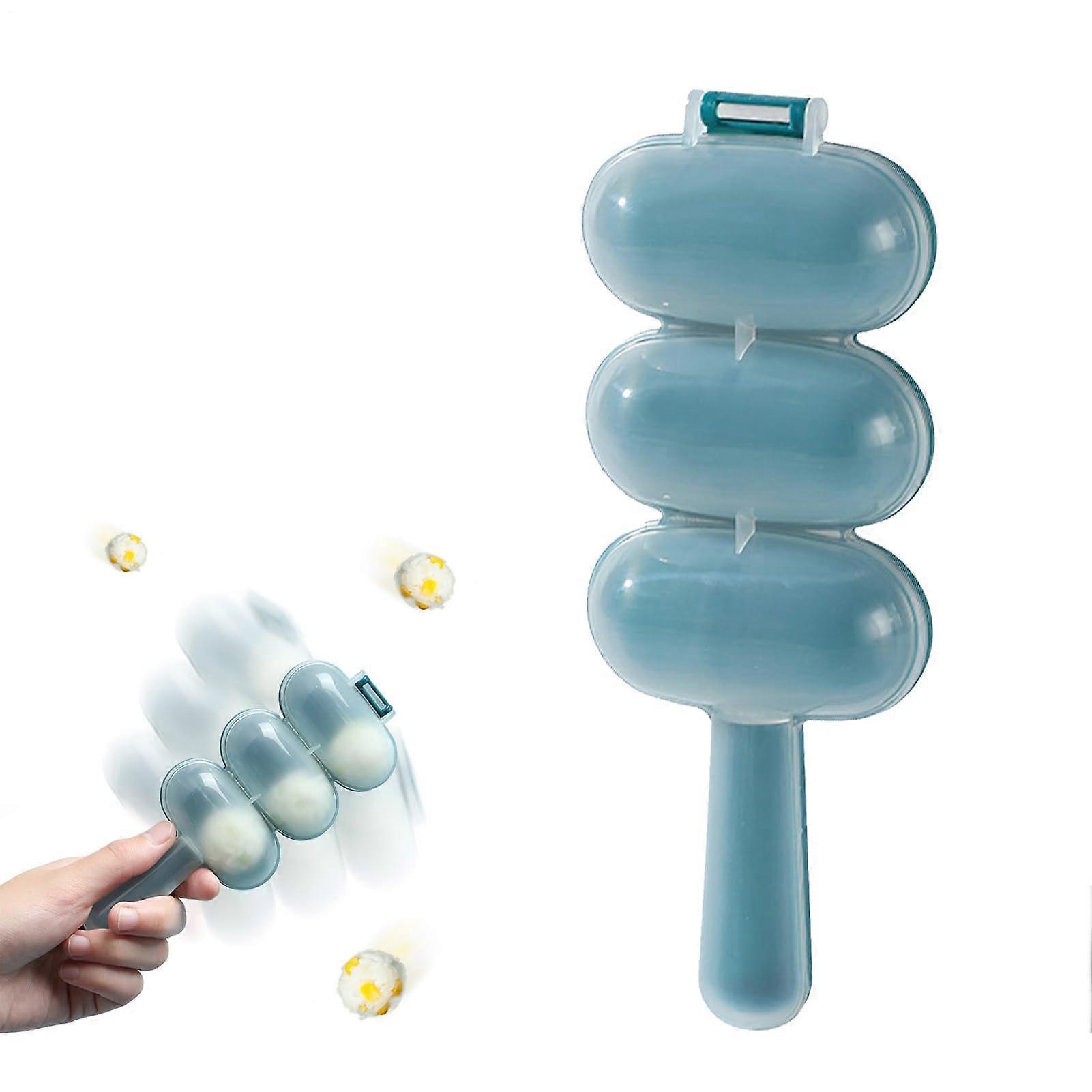 Rice Ball Mold, NonStick Three Consecutive Ball Shakers, Kitchen Utensils