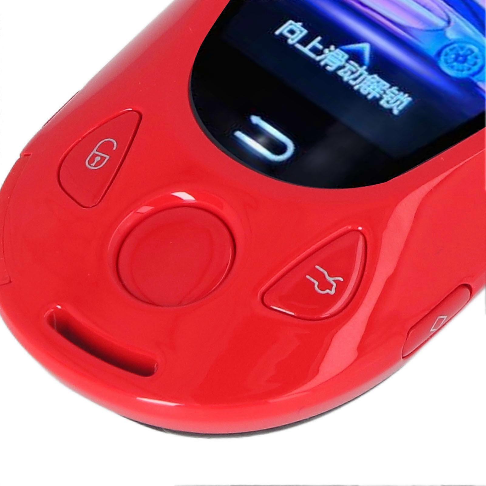 Smart LCD Touch Screen Car Keys Keyless Entry Universal Remote Key for Start and Stop Engine Button Car Models Silver