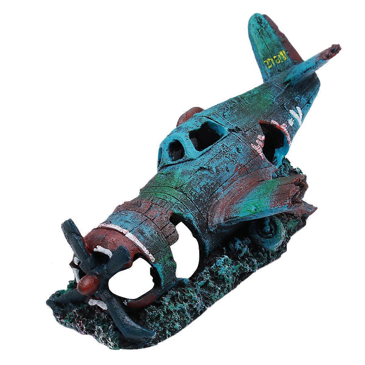 Aquarium Accessories Resin Shape Design Ornament for Fish Tank Enthusiasts 24*10*8cm 1Pc