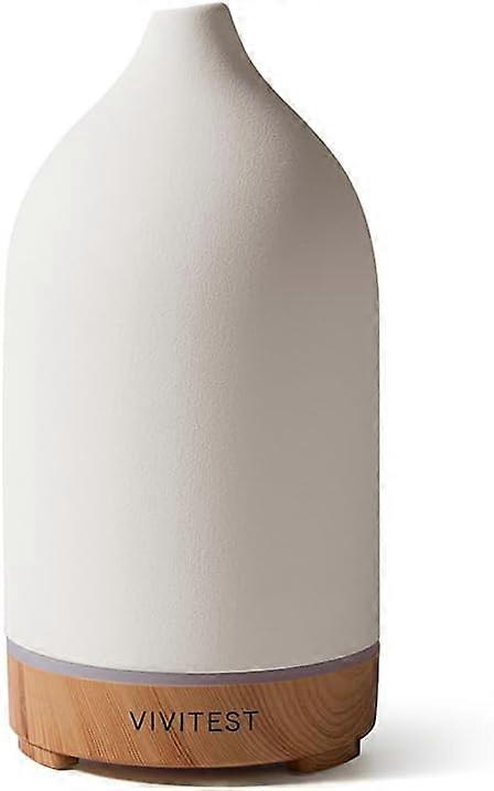 Stone diffuser, 200ml diffusers for home, ultrasonic aromatherapy essential oil diffuser, white