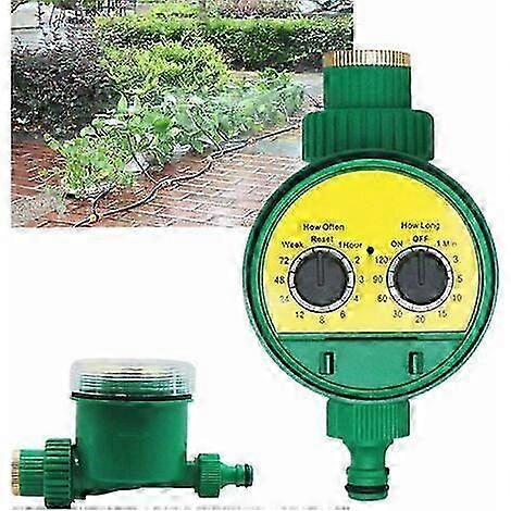 Outdoor watering controller, electronic automatic hose timer with multiple programs for garden, greenhouse, vegetables, and lawns