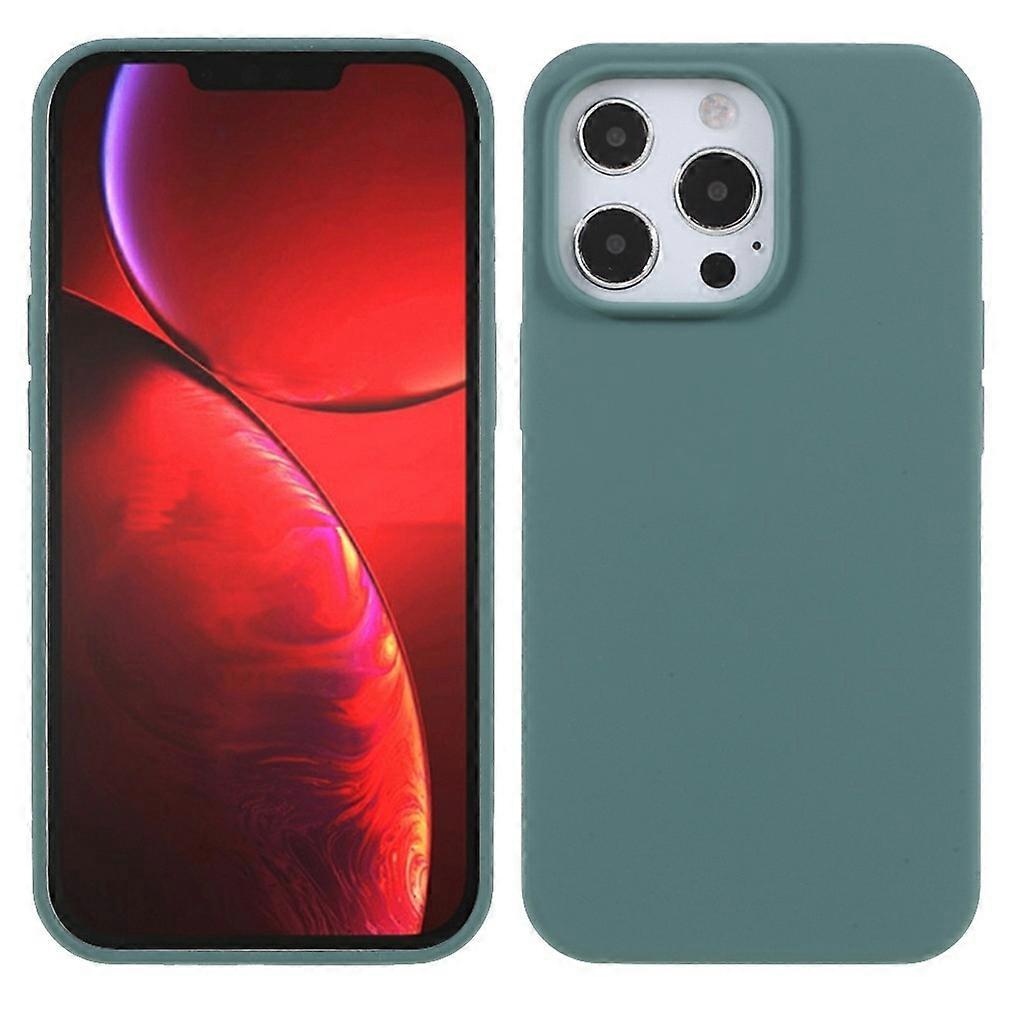 For iPhone 14 Pro Max Case Solid Silicone Shockproof Phone Back Cover