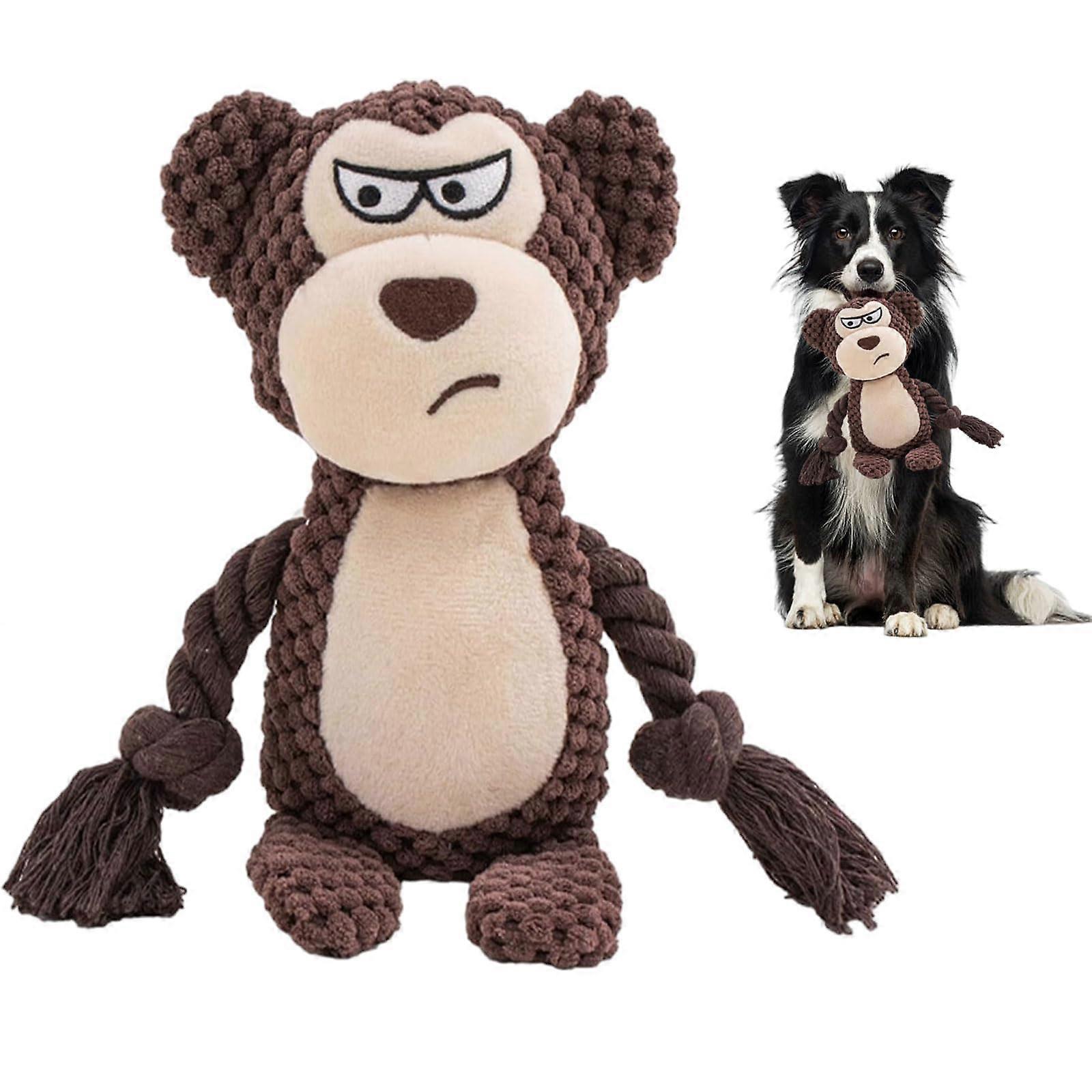 Dog Toy Indestructible Interactive Chew Toy For Large, Medium, Small Dogs And Puppies, Stuffed Squeaky Toy