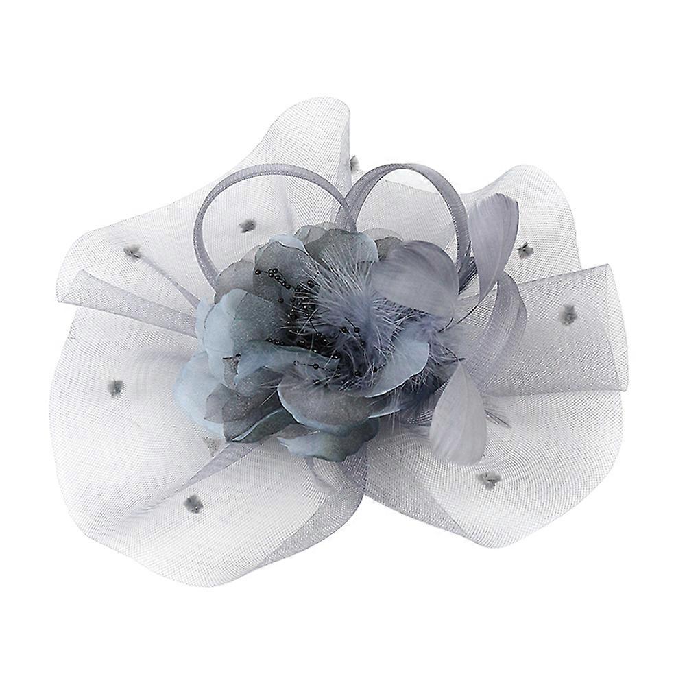 a refined product description for your **Floral Mesh Fascinator Headband Hair Clip**:
**Elegant Floral Mesh Fascinator Headband – Timeless Hair