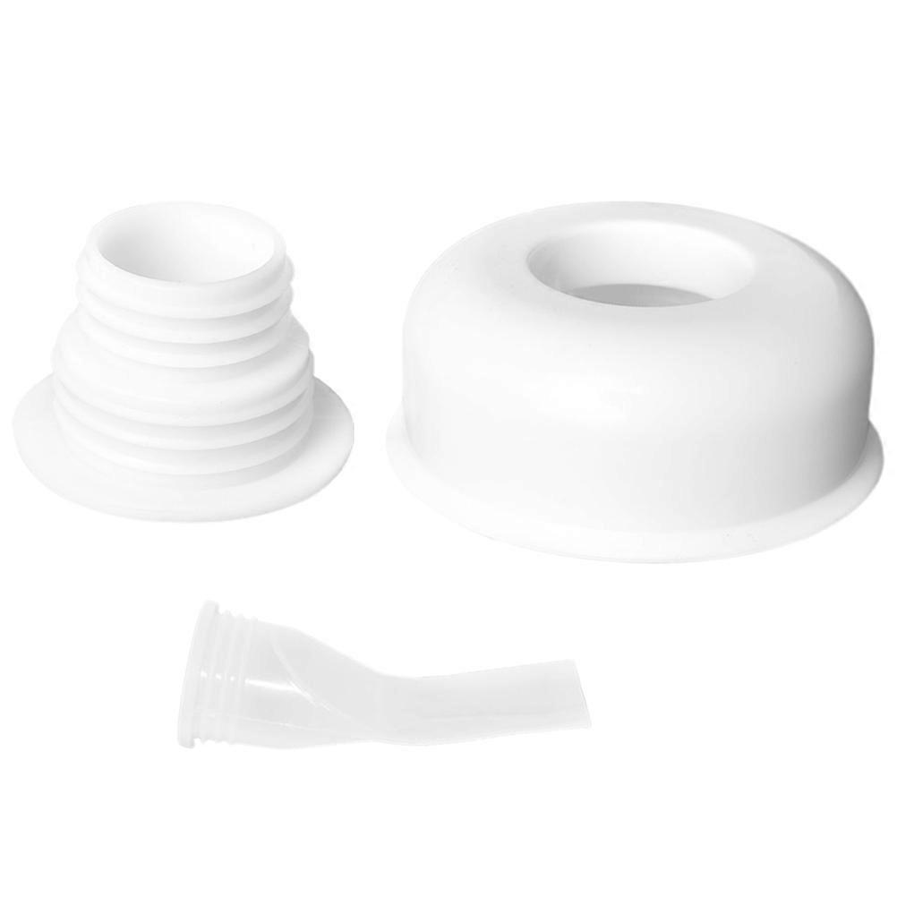 Odor Blocking Drain Seal Sewer Cover Sealing Plug White Round Shape 1 Set