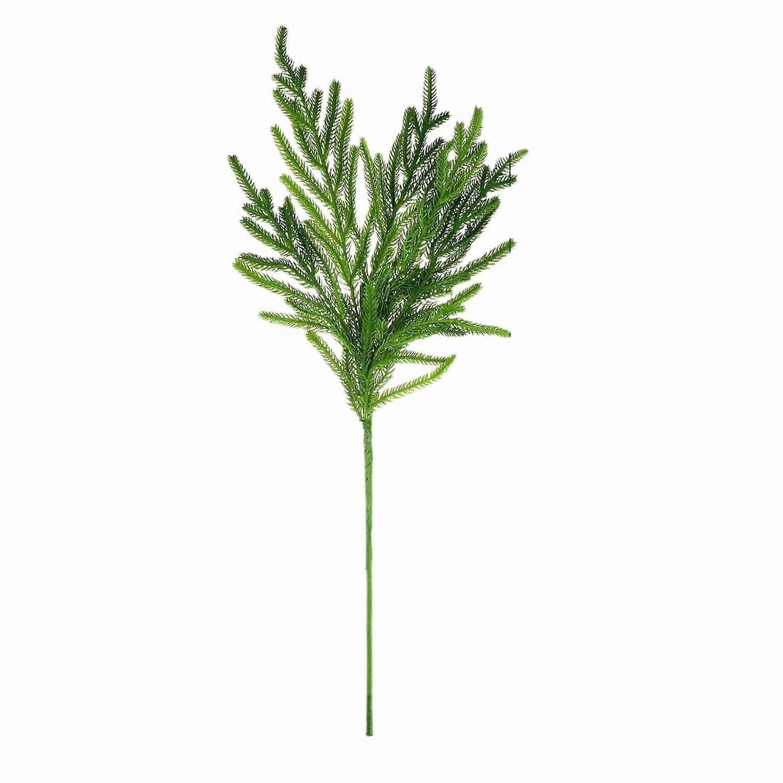 Christmas Artificial Needles Branches Greenery Picks Twig Branches For Macrame Curtain Window Green One Size