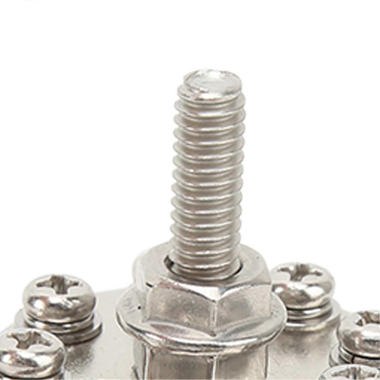 Distribution Junction Post 16 Terminal Block 1/4in M6 Battery Junction Post for Cars RVs Boats Trucks