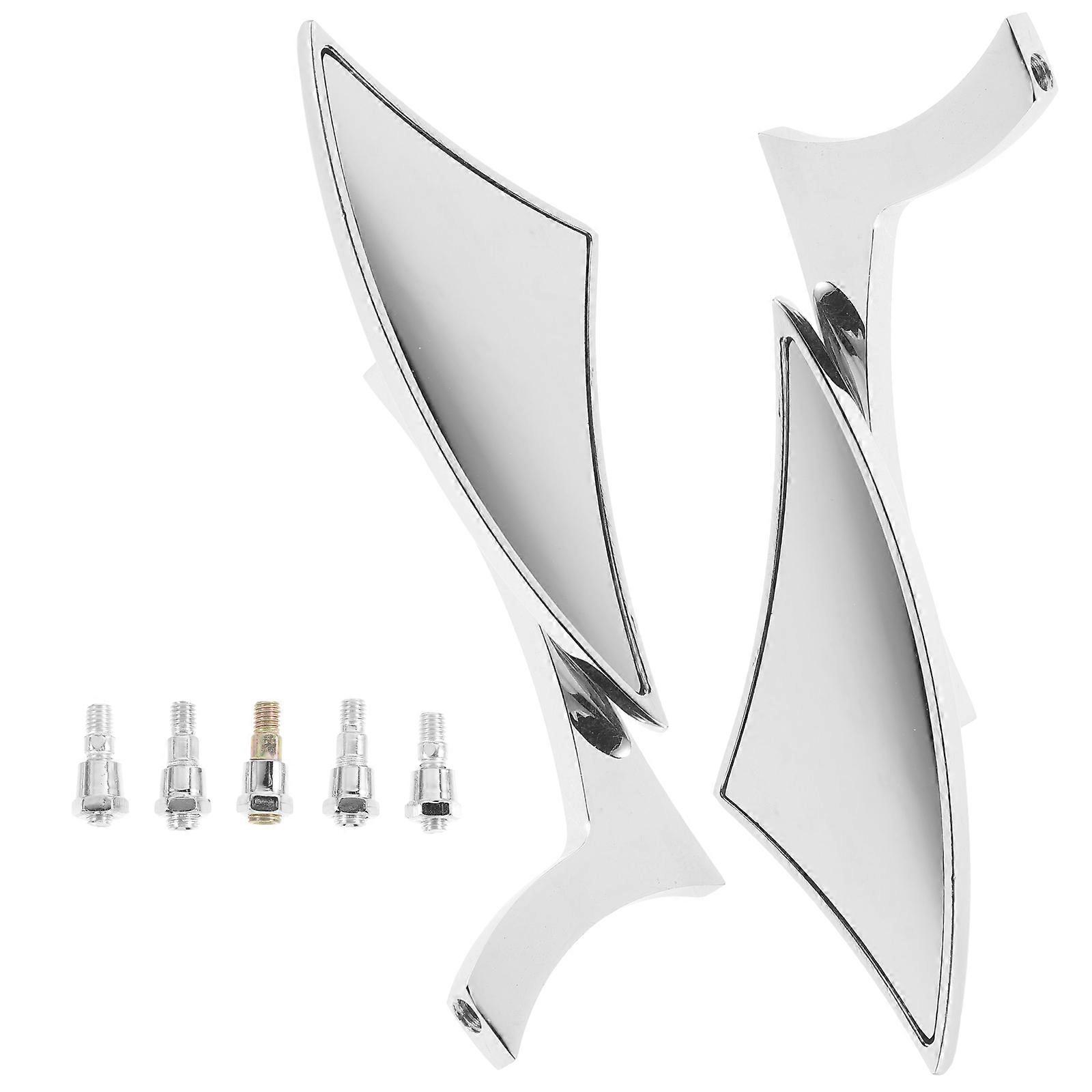 Motorcycle Rearview Mirrors Handlebar Mounted Side Mirrors for Enhanced Visibility Easy Installation Universal Fit for Most Motorcycle Models 2pcs