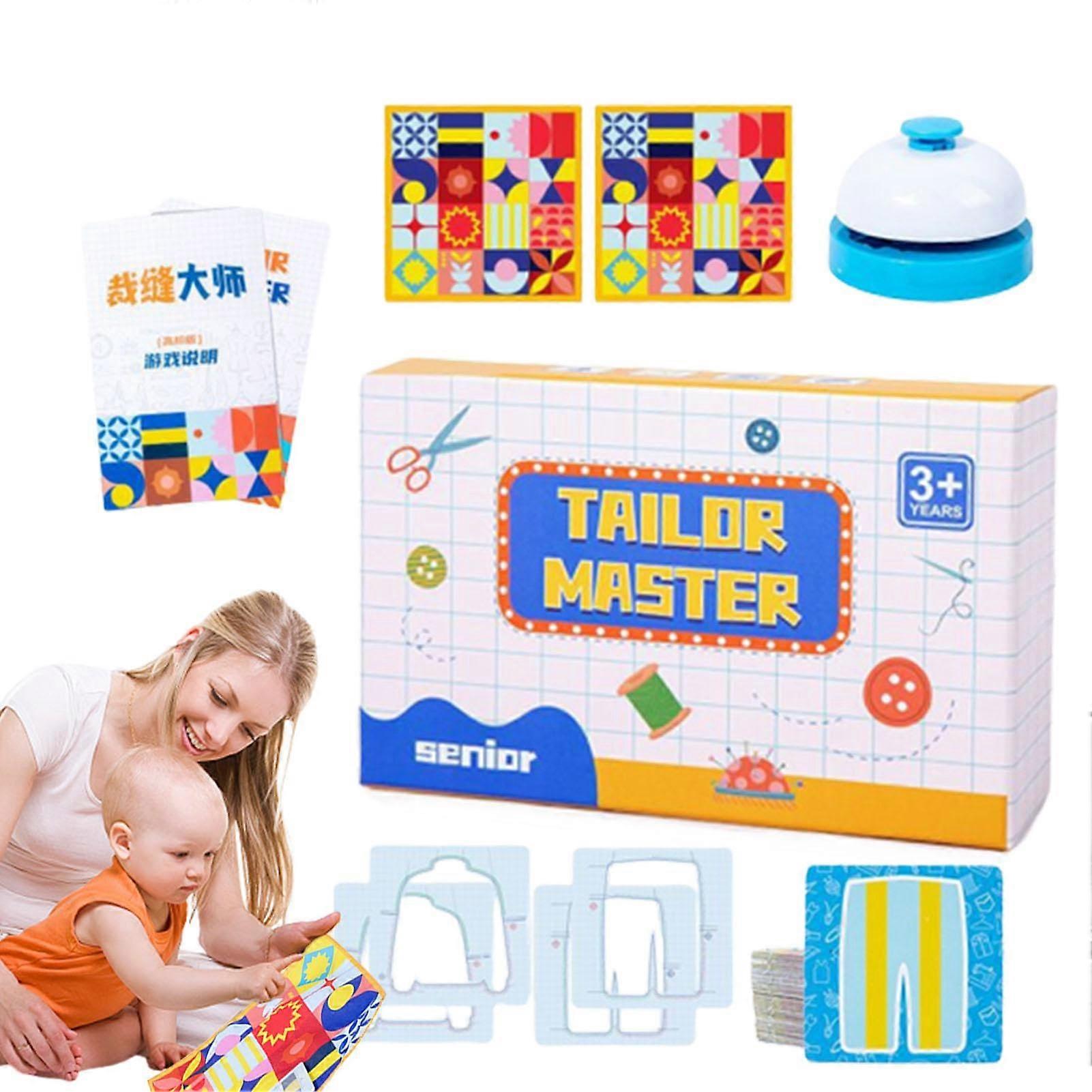 Shape Matching Game for Kids, Educational Challenge Fabric Game, Develop Thinking Skills, Hand-Eye Coordination, 40 Cards, 2 Players