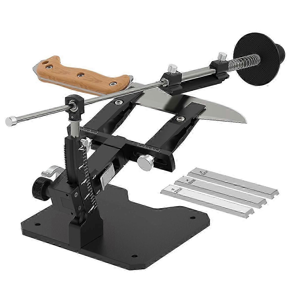 Guide Sharpening System, Aluminium Professional Sharpener, Sharpening Set, med 3 Diamond Discs