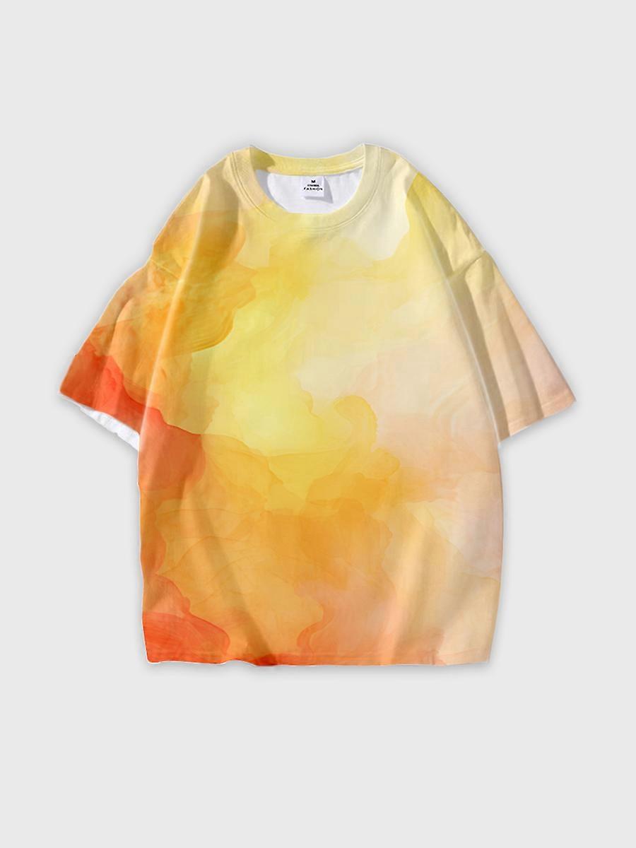 T-shirt round neck Pattern loose short sleeve JW1229