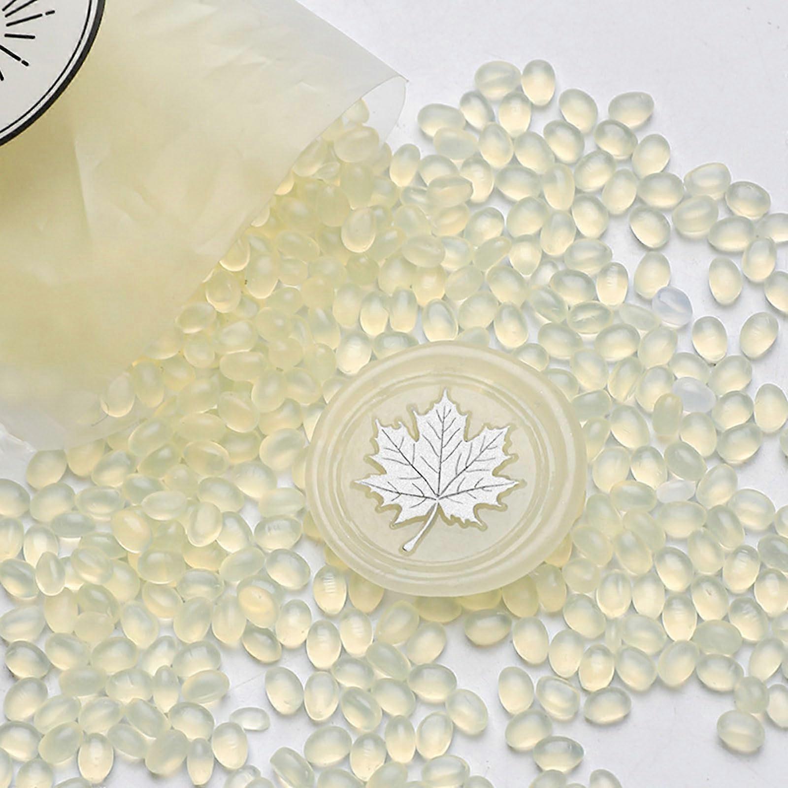 Sealing Wax Beads Pack of 20 Yellow for Envelopes Invitations Cards, Compatible with Wax Pen and Stamps