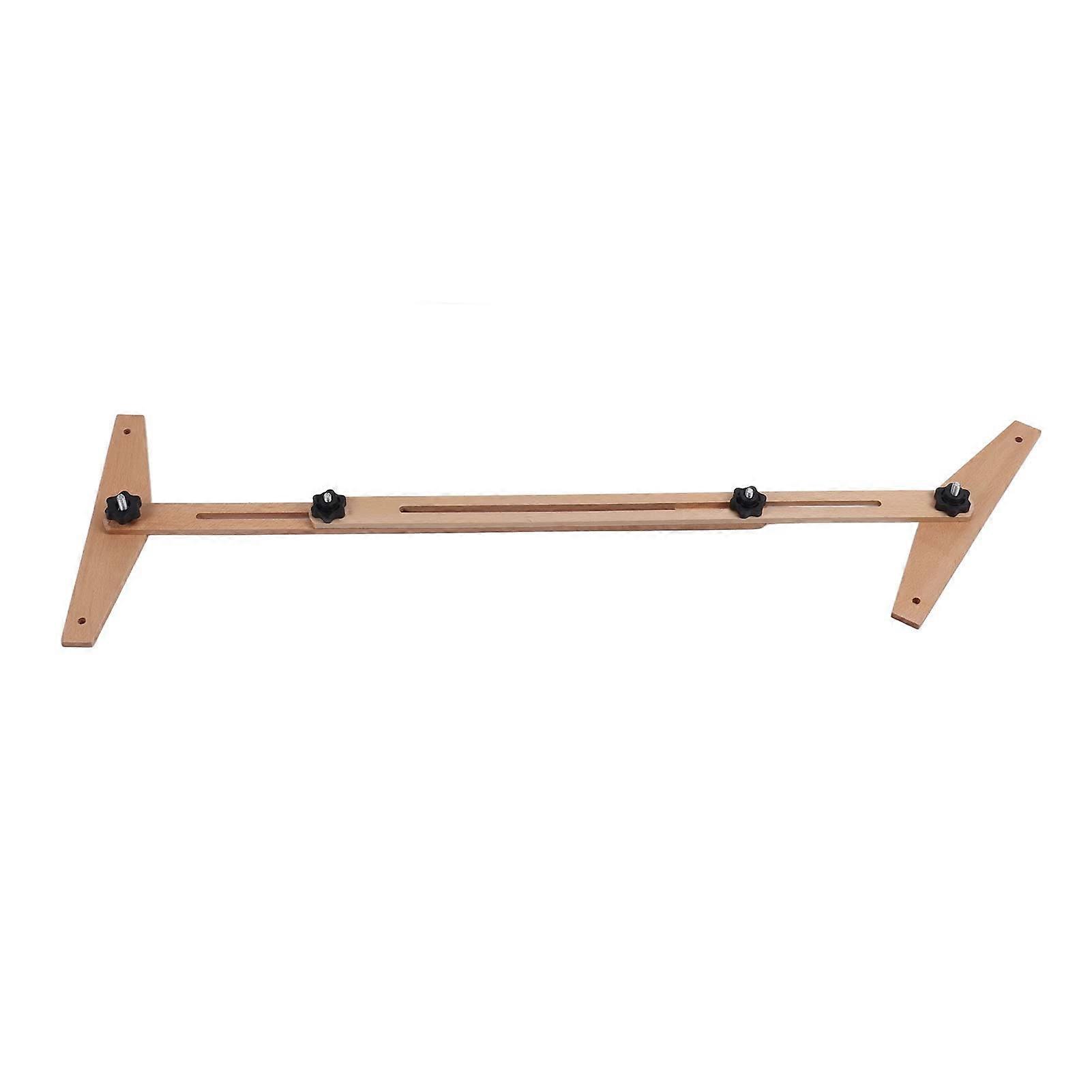 Adjustable wooden stair step measuring tool for precise measurement, impact and chemical resistant, ideal for steps and stairs.