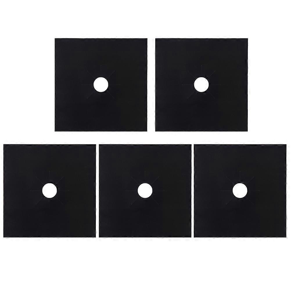Non-Stick Reusable Oven Liners Coated Cloth Stovetop Liners For Home Users 27x27x0.02cm 5Pack