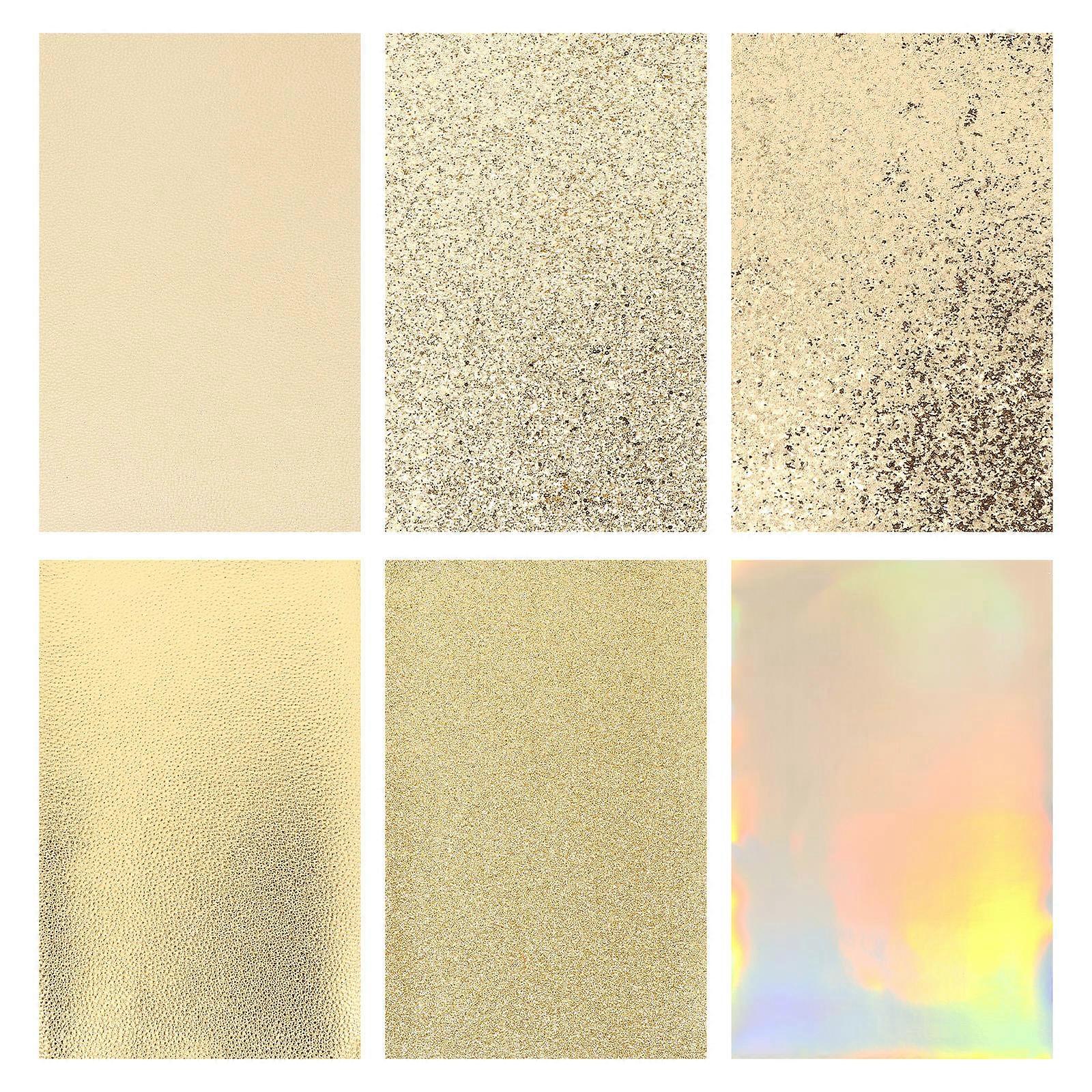 Fabric For Sewing Leatherette Sheets Ornaments Diy Making Sheets Durable 6Pack