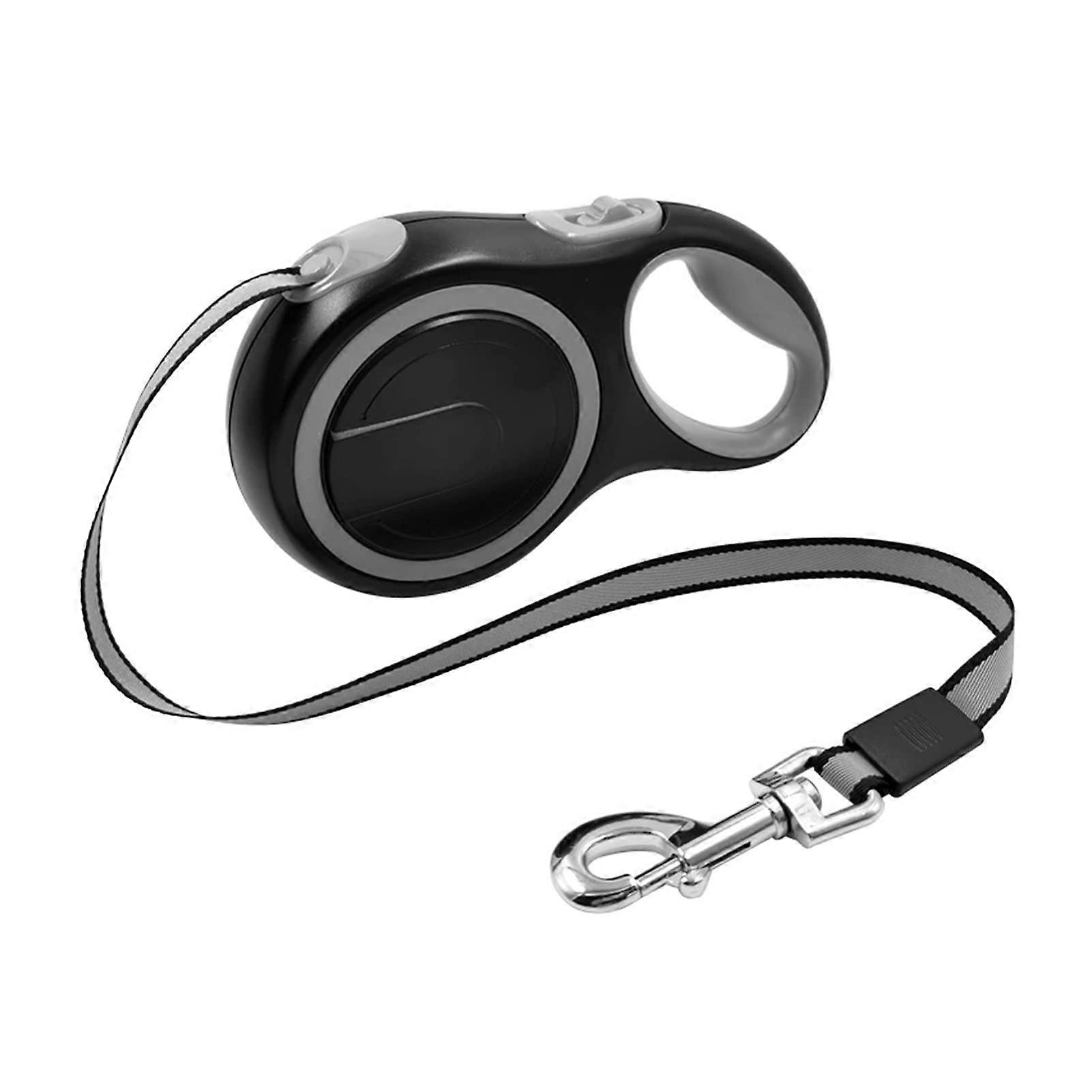 Retractable pet leash accessory for large dogs, automatic chain harness with long walking rope, dog leash for puppies (Color: Gray, Size: 8m 50kg)