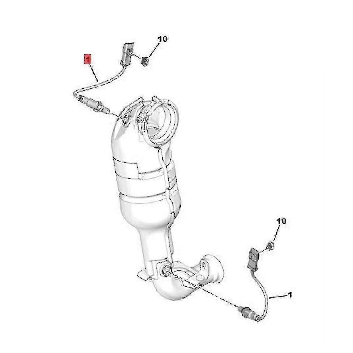 2X Car Oxygen Sensor 9673438580 9810634380 for C-Elysee C3 DS3 1.2 VTi 2008 208 301 2012-2016-In Stock