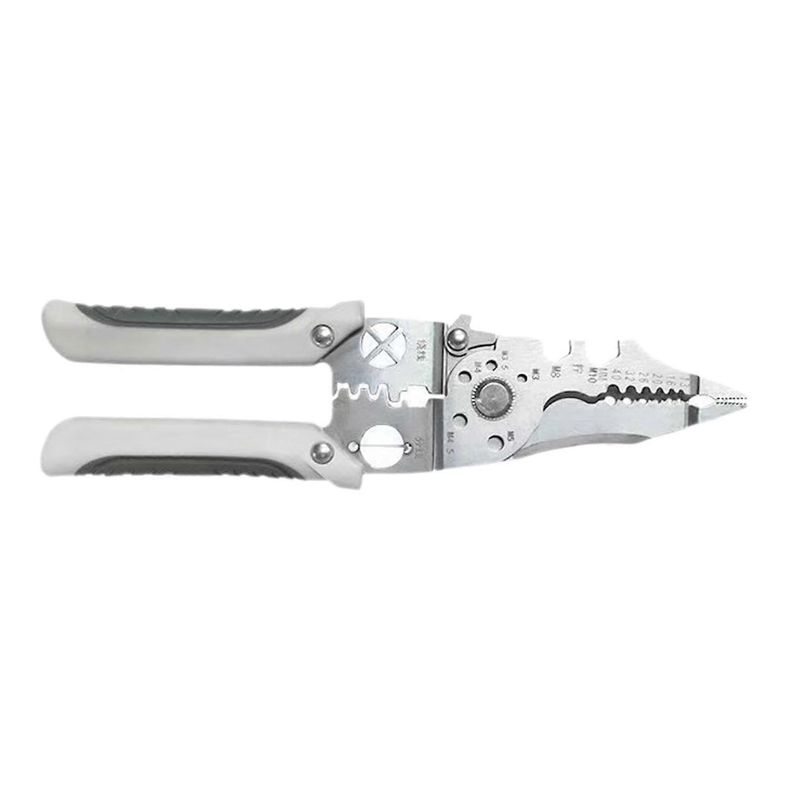 Wire Stripper Ergonomic Professional Multifunctional Hand Tool Cutter for Electrical Wiring, Adjustable Blade, Durable Material