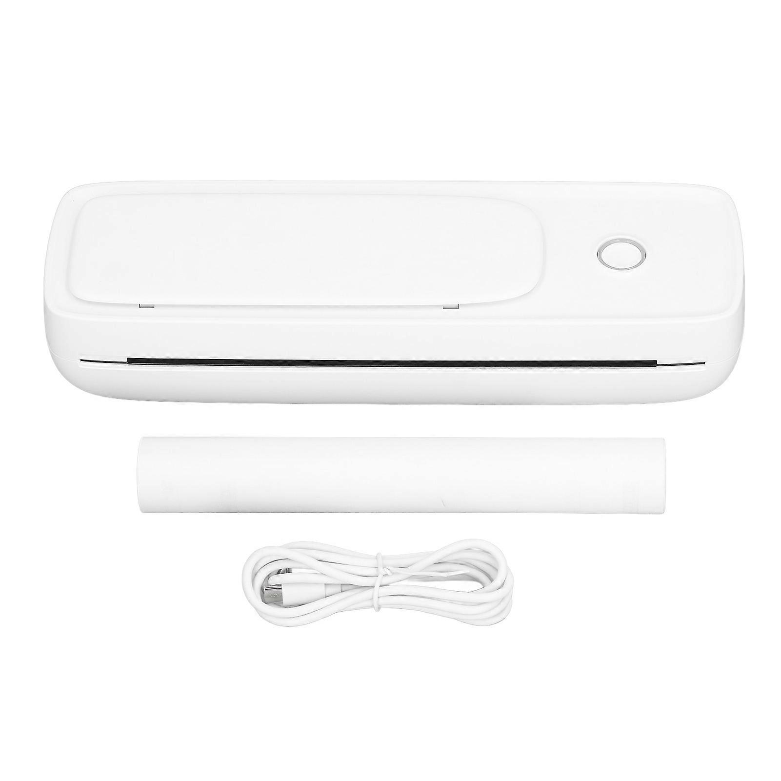 Bluetooth Thermal Printer 203dpi Clear Printing Portable Wireless Inkless Printer for 57 to 216mm Width Paper