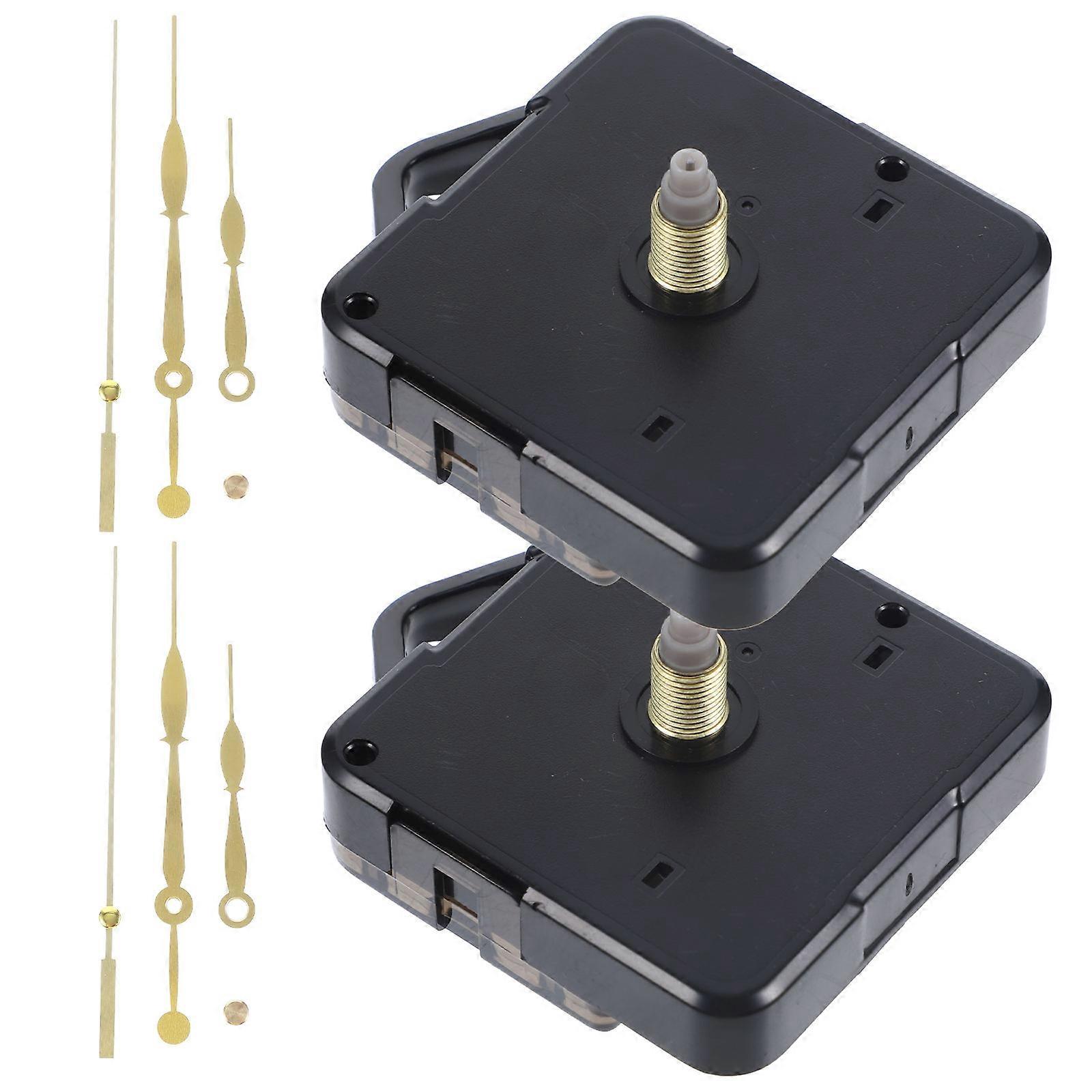 2 Sets of Repairing Clock Movements Replaceable Clock Mechanisms Clock Movement Kits