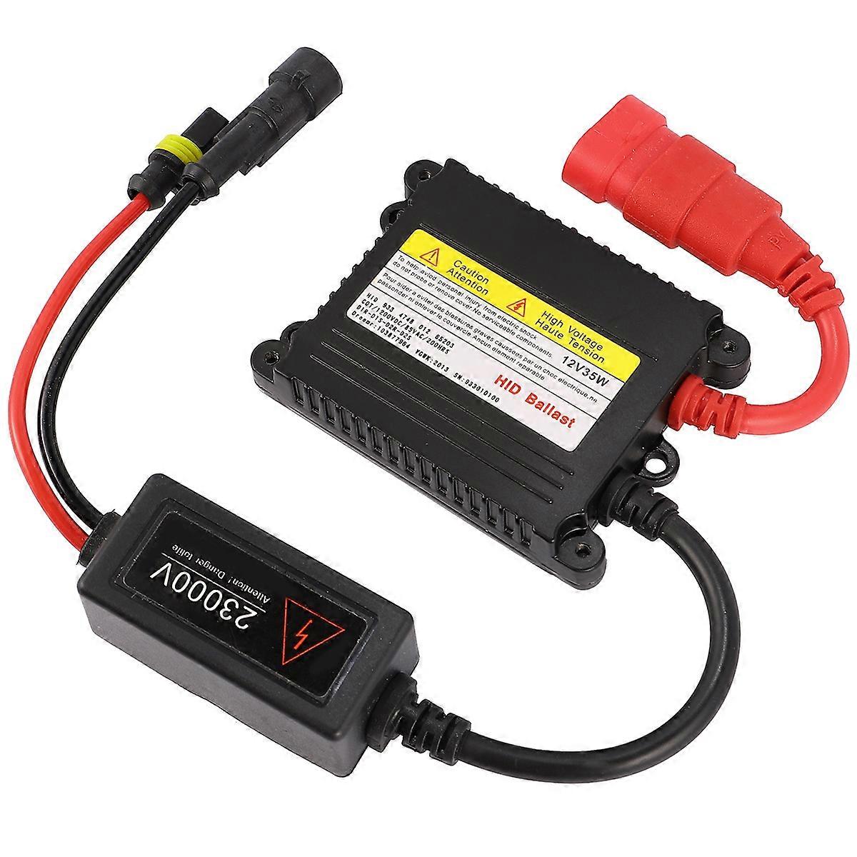 Headlight Ballast Replacement Xenon Lamp Stabilizer Vehicle Use Low Voltage Protection Black 1Pack