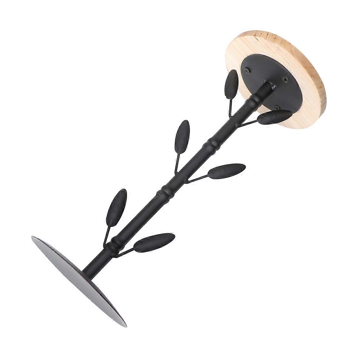 Durable Iron Storage Rack with Tree Leaf Design for Versatile Use as Flower Pot Stand or Decorative