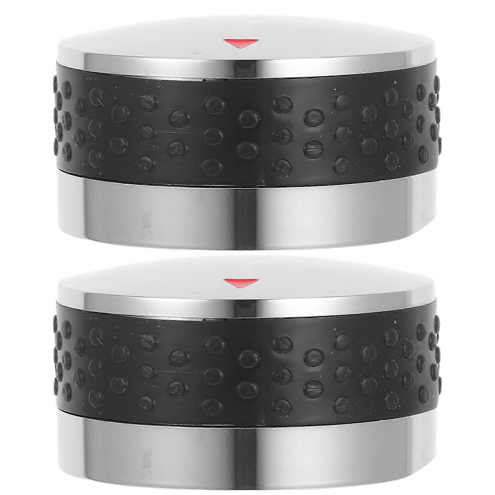Gas Stove Knobs Control Knob Plastic With Nonslip Grip For Ovens Round Shape 58mm Diameter 2Pcs