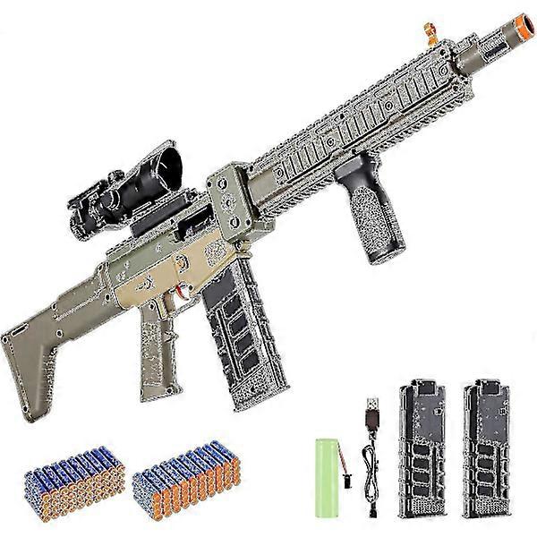 مسدس لعبة واقعي لبنادق Nerf بندقية قنص أوتوماتيكية Dart مع نطاق ، 100 وجديد