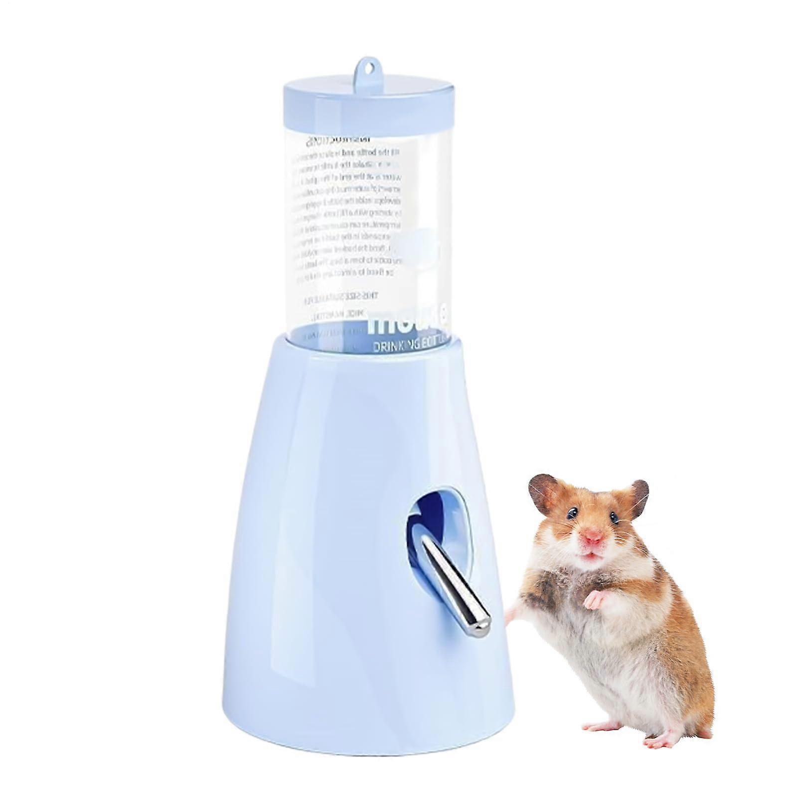 Hamster Water Bottle with Holder 80ml LeakProof Drinking Bottle for Small Animals in Cages Enclosures