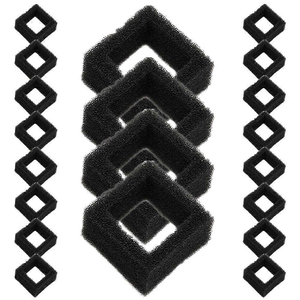 Cat Water Fountain Filter Filter Tool for Replacement 20Pcs Black Sponge