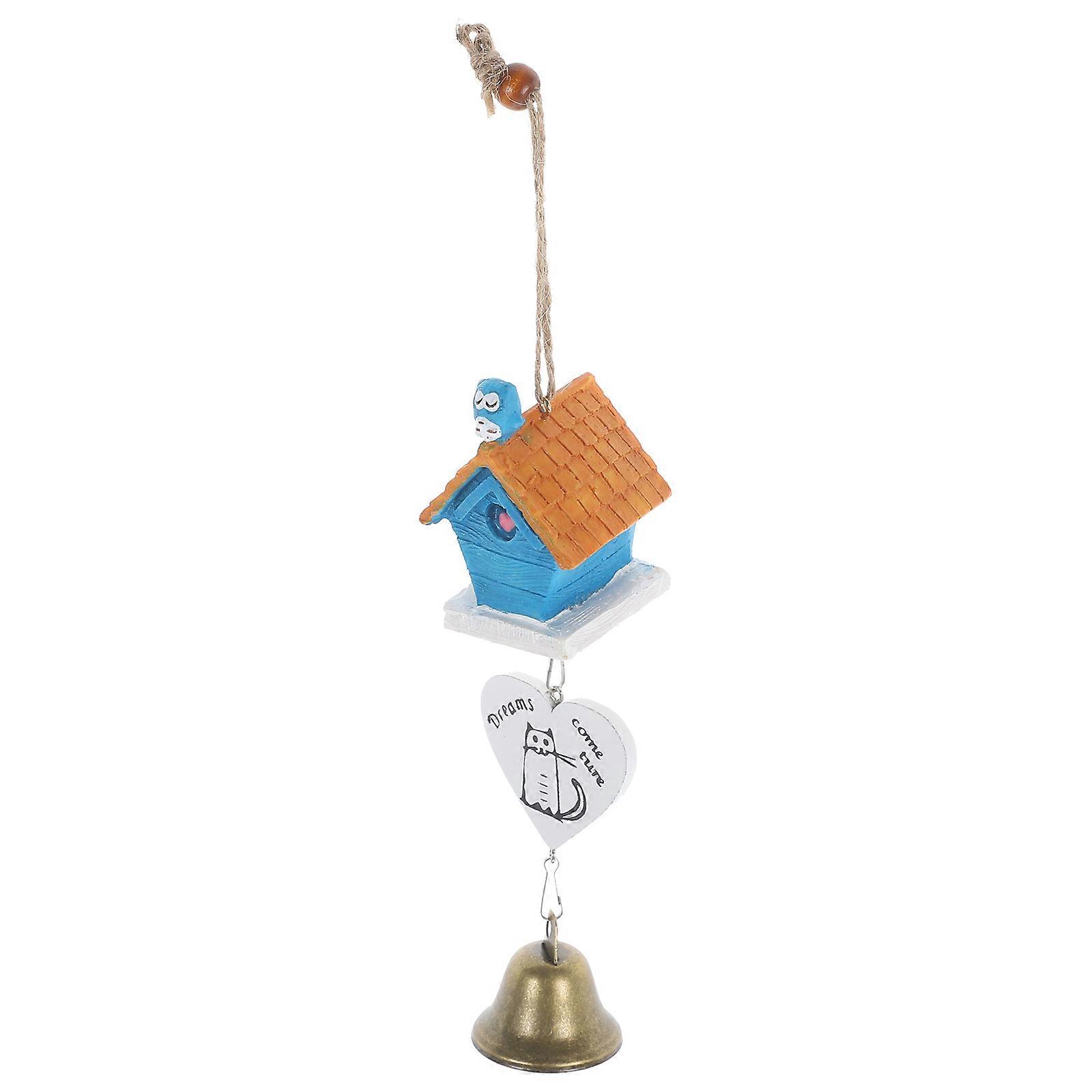 Assorted Color Resin Wind Bell with Cartoon Design for Home Decoration and Various Uses