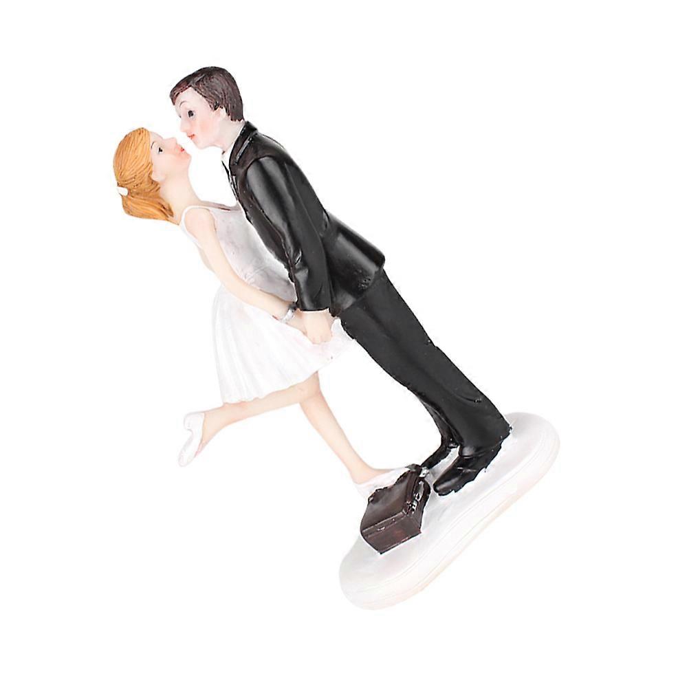 Bride Groom Cake Topper Ornaments for Decoration Resin Multi Perfect Wedding Dashboard Decor