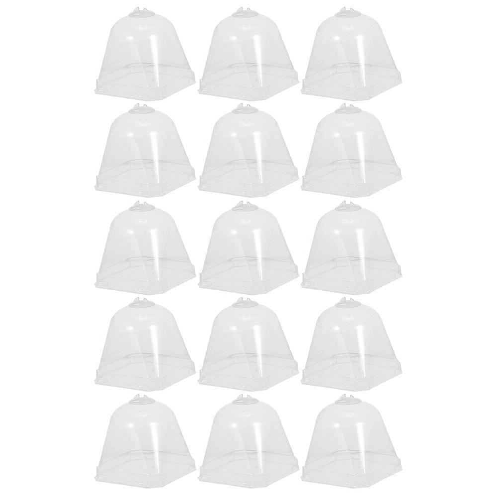 Gardening Tool Transparent Dome For Plant Protection 15Pcs Assorted Color Ventilation Control