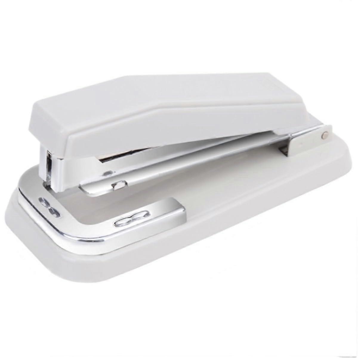 Hefter 办公用品， 旋转桌面订书机， 装饰订书机， 白色