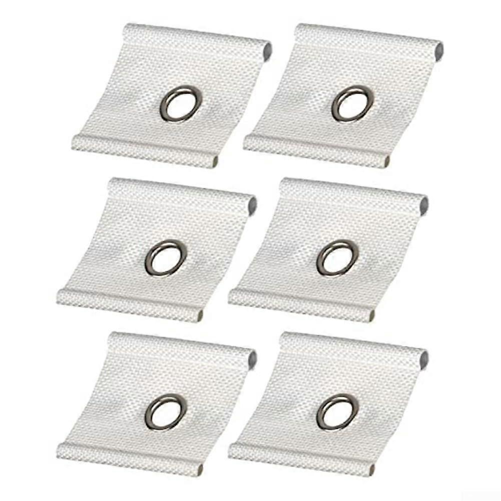 "6-Piece Awning Hooks for RVs, Compatible with Most Rails, Durable Plastic, Easy Installation"