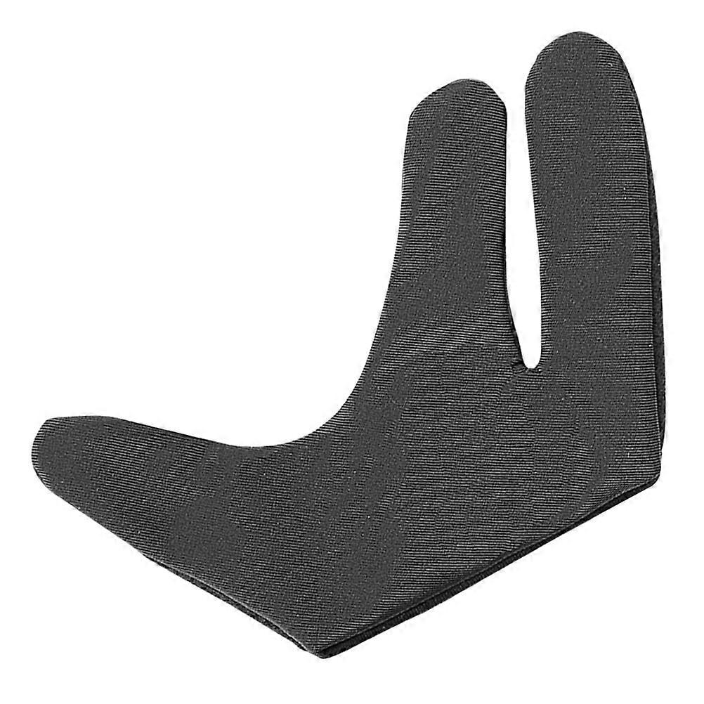 Heat Proof Gloves for Hair Styling with Double Layered Construction Black Thermal Gloves for Home Use 3 Finger Design