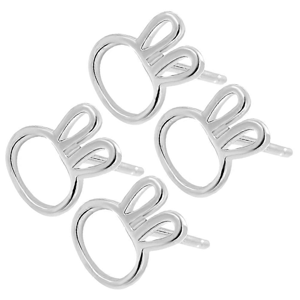 Here's a refined and minimalist product description for your **2 Pairs Minimalist Bunny Ear Earrings**:
**2 Pairs Minimalist Bunny Ear Earrings