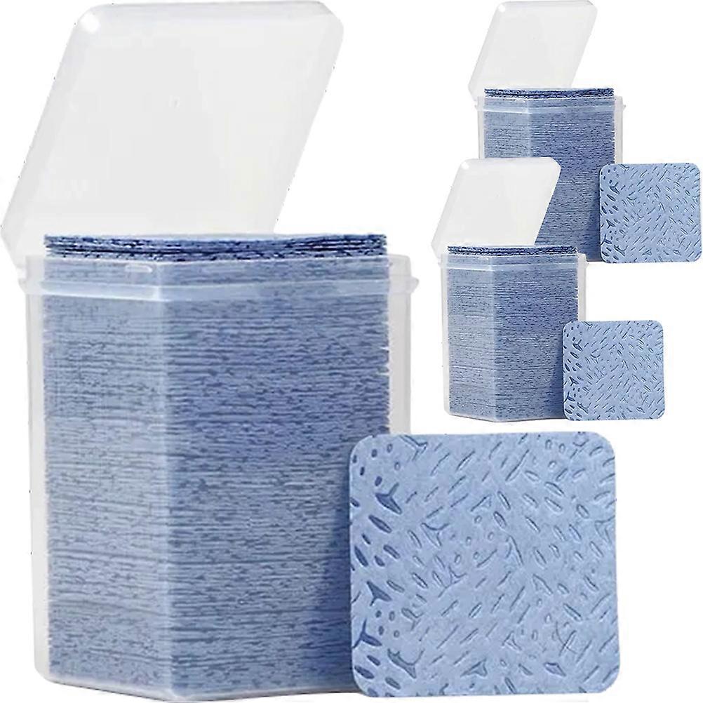 Blue Cotton Glue Cleaning Pads for Home Use 3 Box Lash Extension Supplies